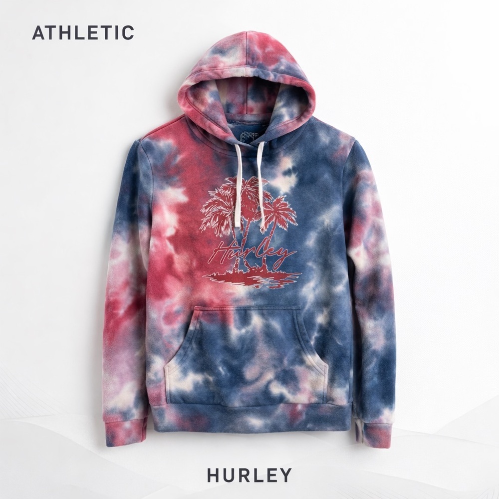 Hurley Tie-Dye Hoodie Sweatshirt | XS